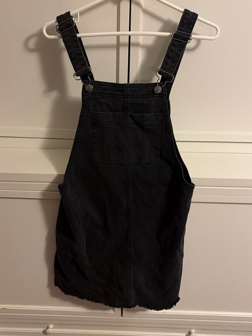 Wild Fable Black Denim Overall Dress